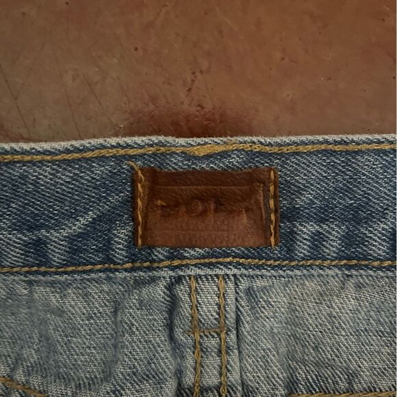 POL 90s Y2K Denim Jean Mini Skirt with Buttons, Size Small - Picture 2 of 4